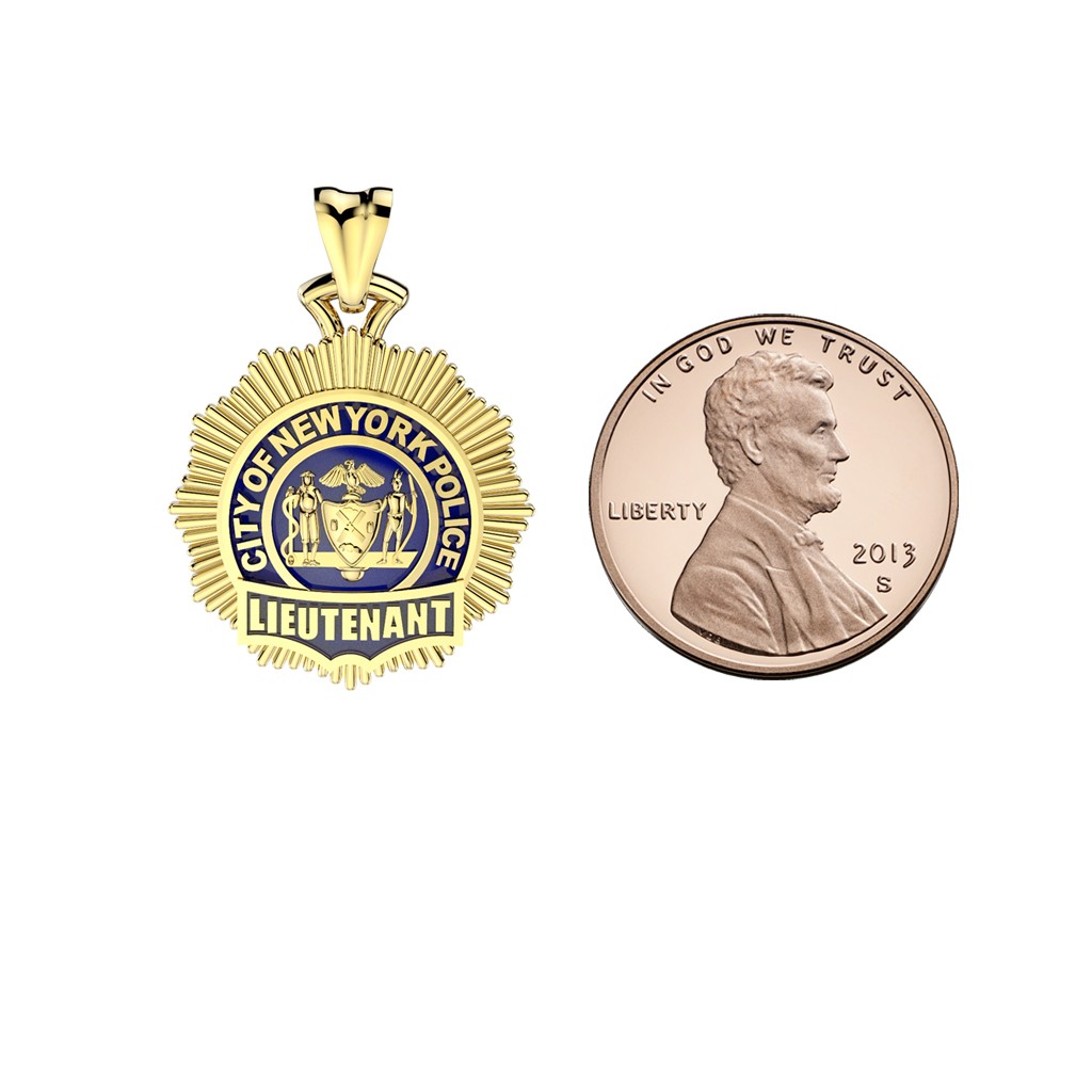 NYPD Lieutenant Pendant - Penny Size