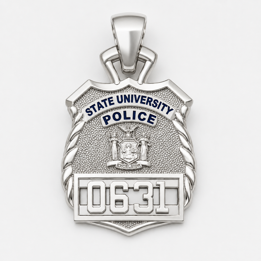 State University Police Officer Pendant - Penny Size