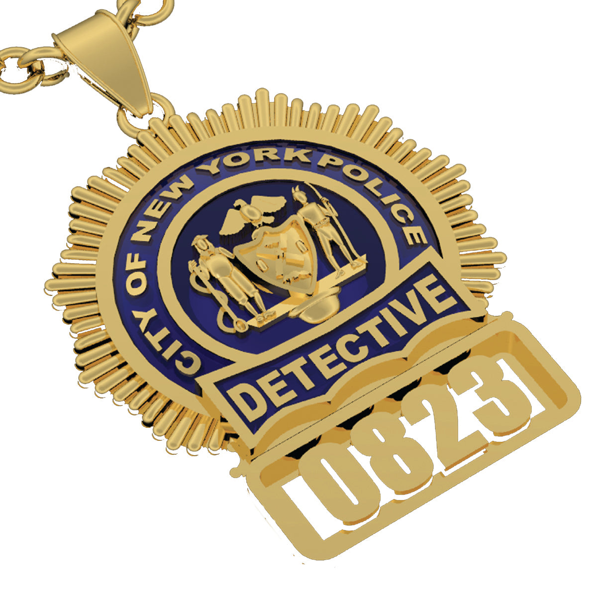 NYPD Detective Pendant - Penny Size