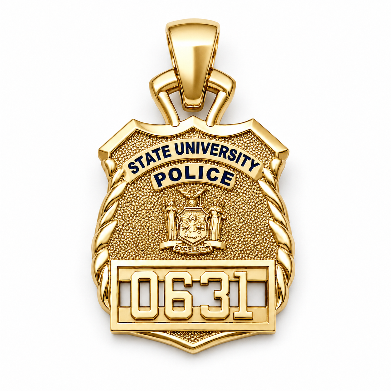 State University Police Officer Pendant - Penny Size