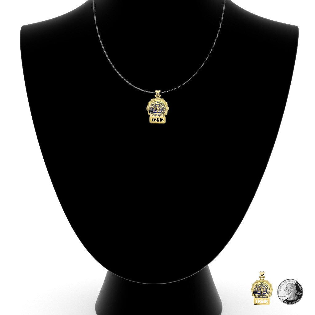 NYPD Lieutenant Pendant - Penny Size