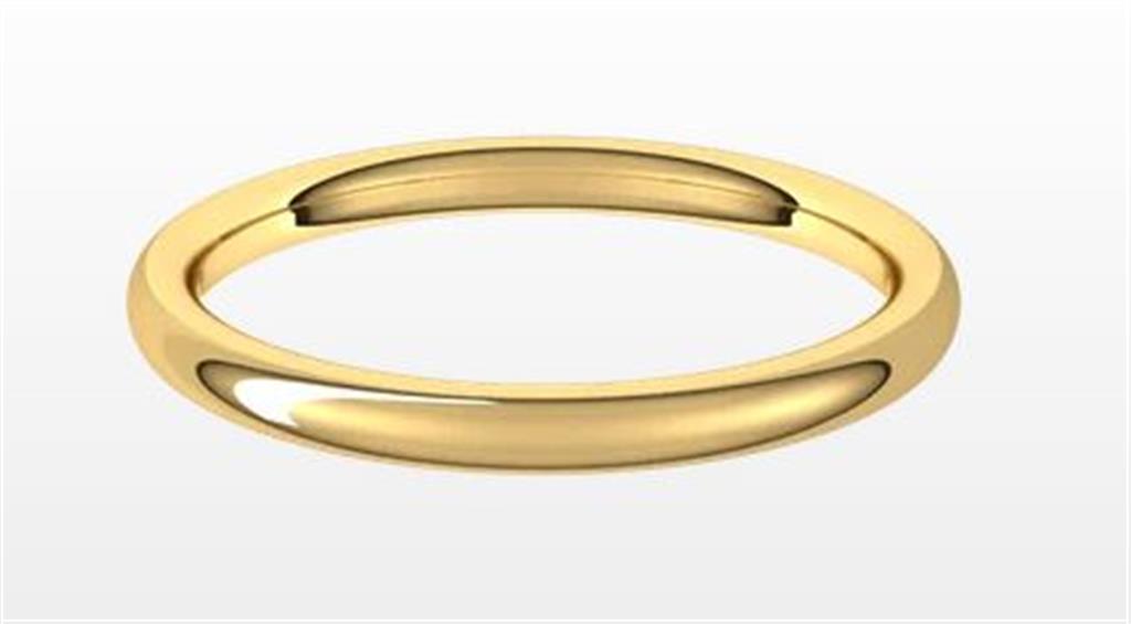 Gold Wedding Bands  -  Women'