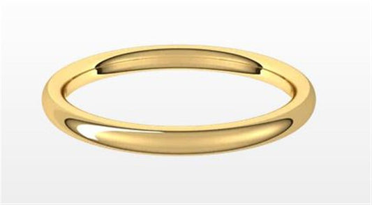 Gold Wedding Bands  -  Women'