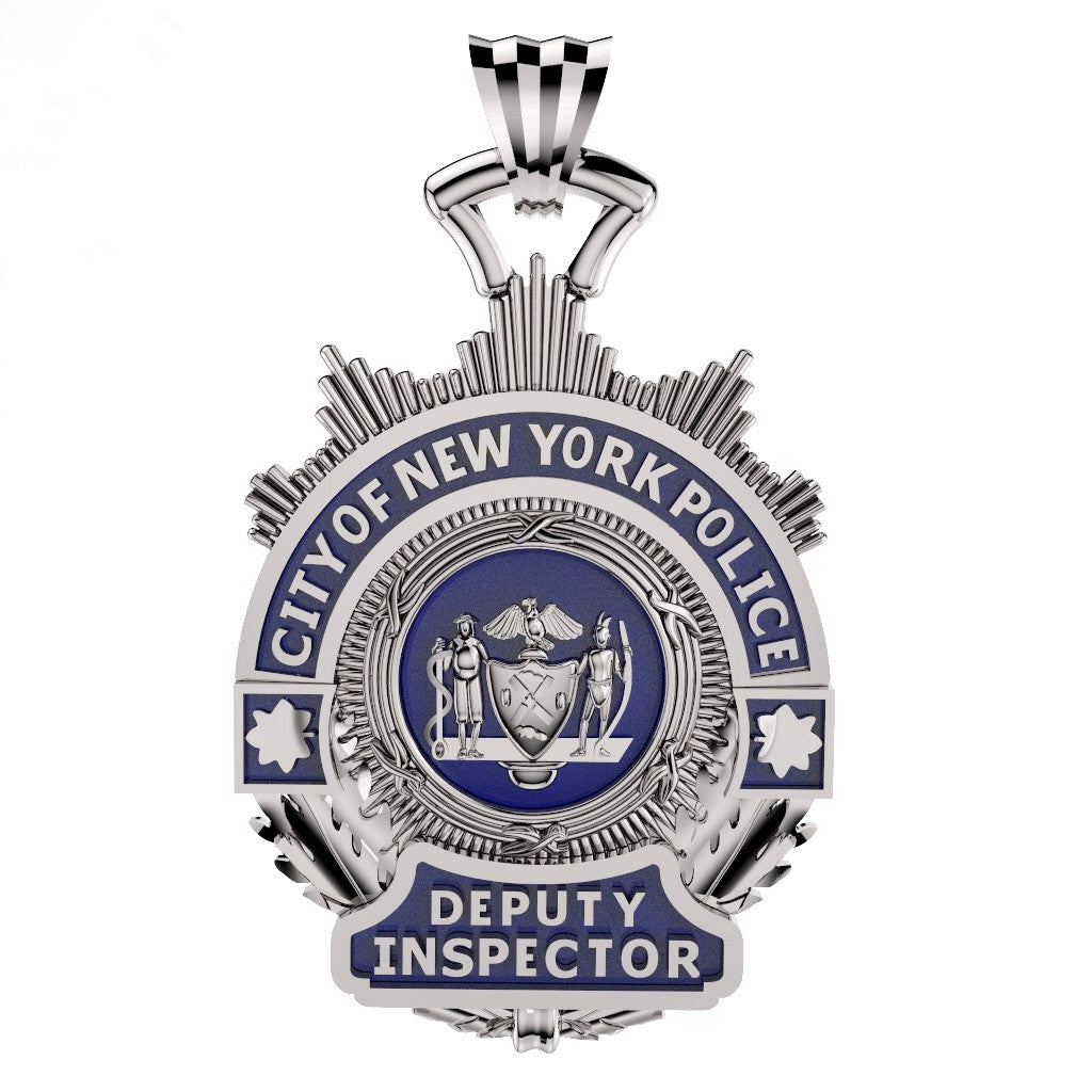 NYPD Deputy Inspector Pendant - Quarter Size