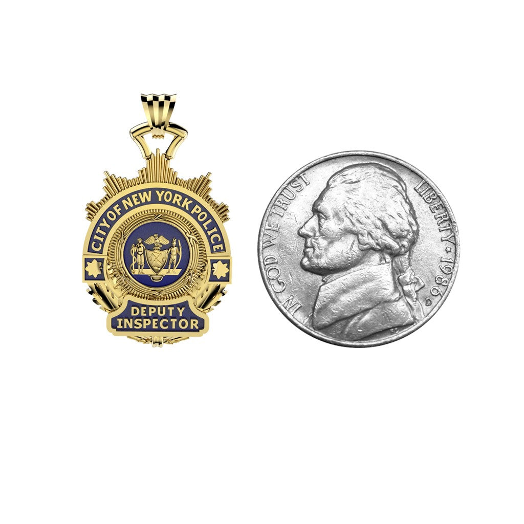 NYPD Deputy Inspector Pendant - Quarter Size