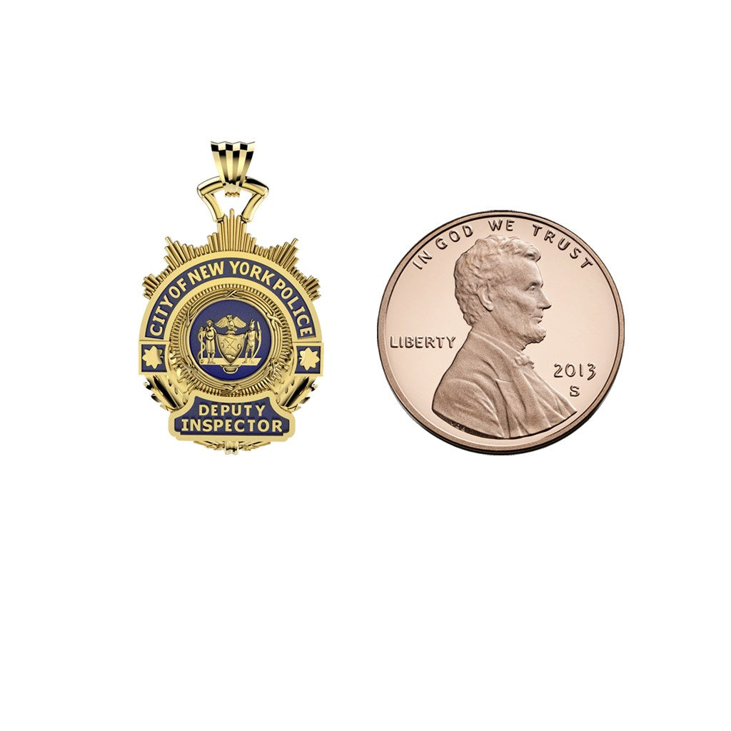 NYPD Deputy Inspector Pendant - Quarter Size