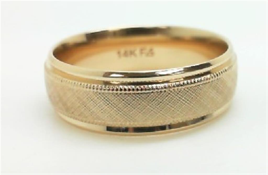 Gold Wedding Bands  -  Men'