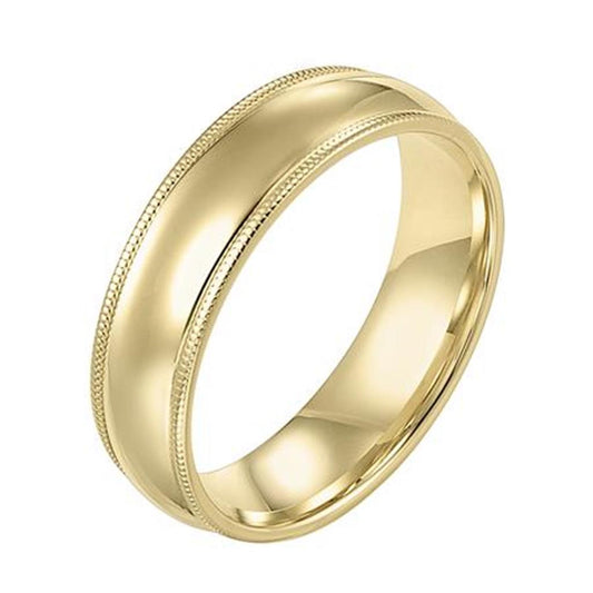 Gold Wedding Bands  -  Men'