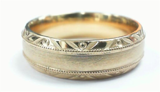 Gold Wedding Bands  -  Men'