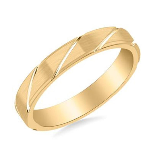 Gold Wedding Bands  -  Men'