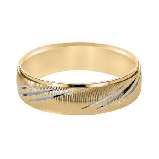 Gold Wedding Bands  -  Men'