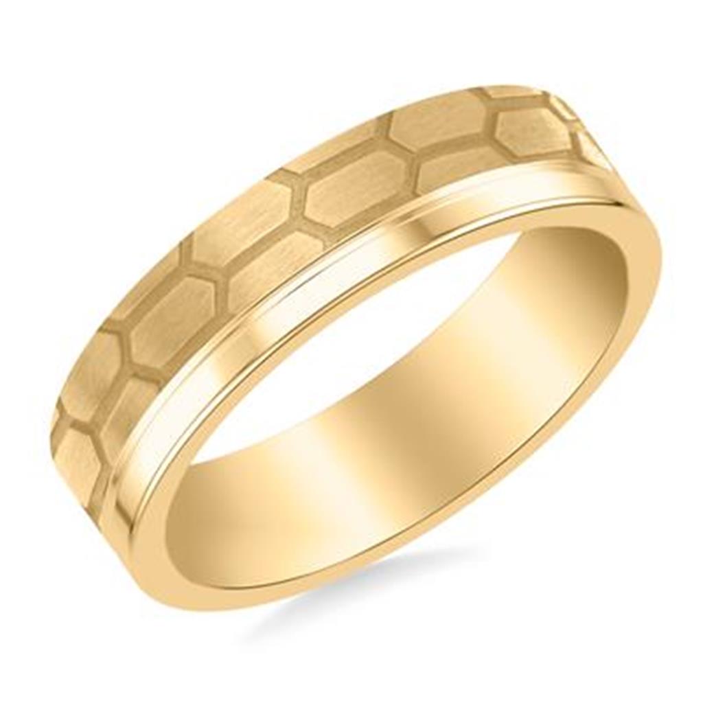 Gold Wedding Bands  -  Men'