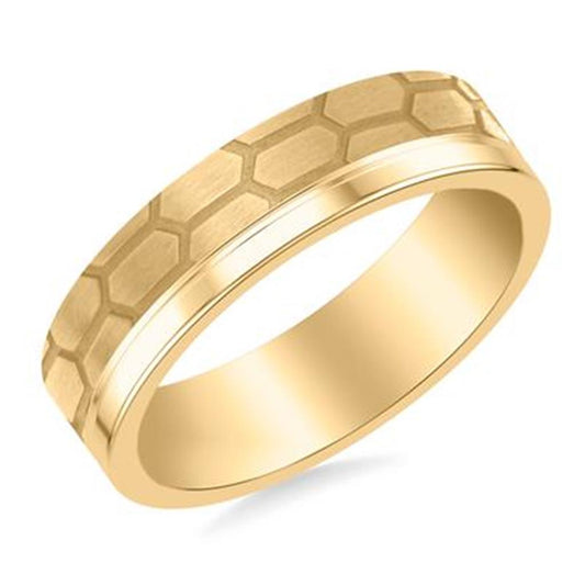 Gold Wedding Bands  -  Men'