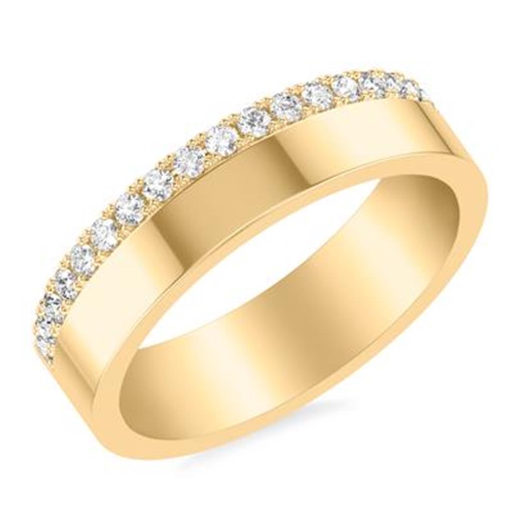 Diamond Wedding Bands  -  Men'