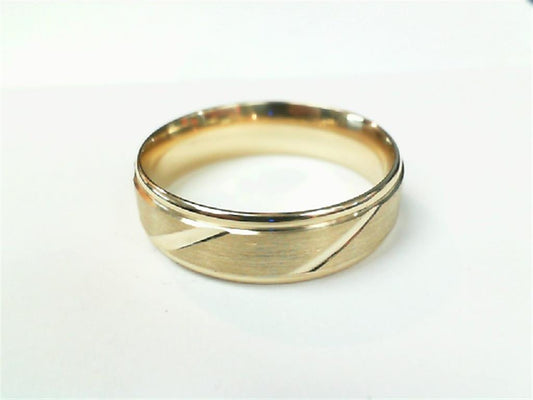 Gold Wedding Bands  -  Men'