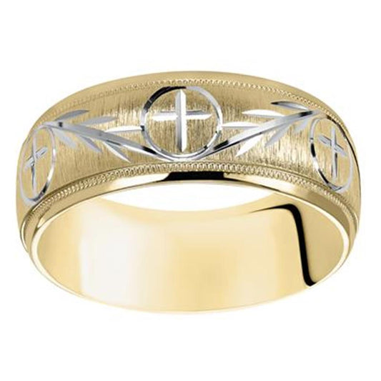 Gold Wedding Bands  -  Men'