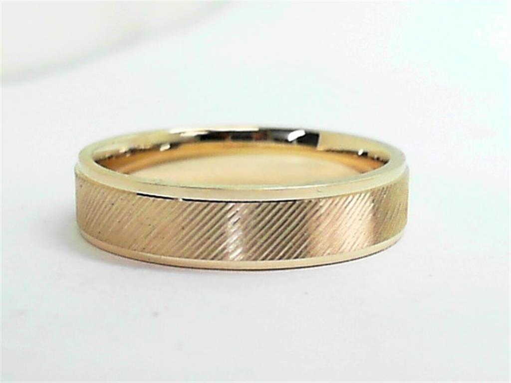 Gold Wedding Bands  -  Men'