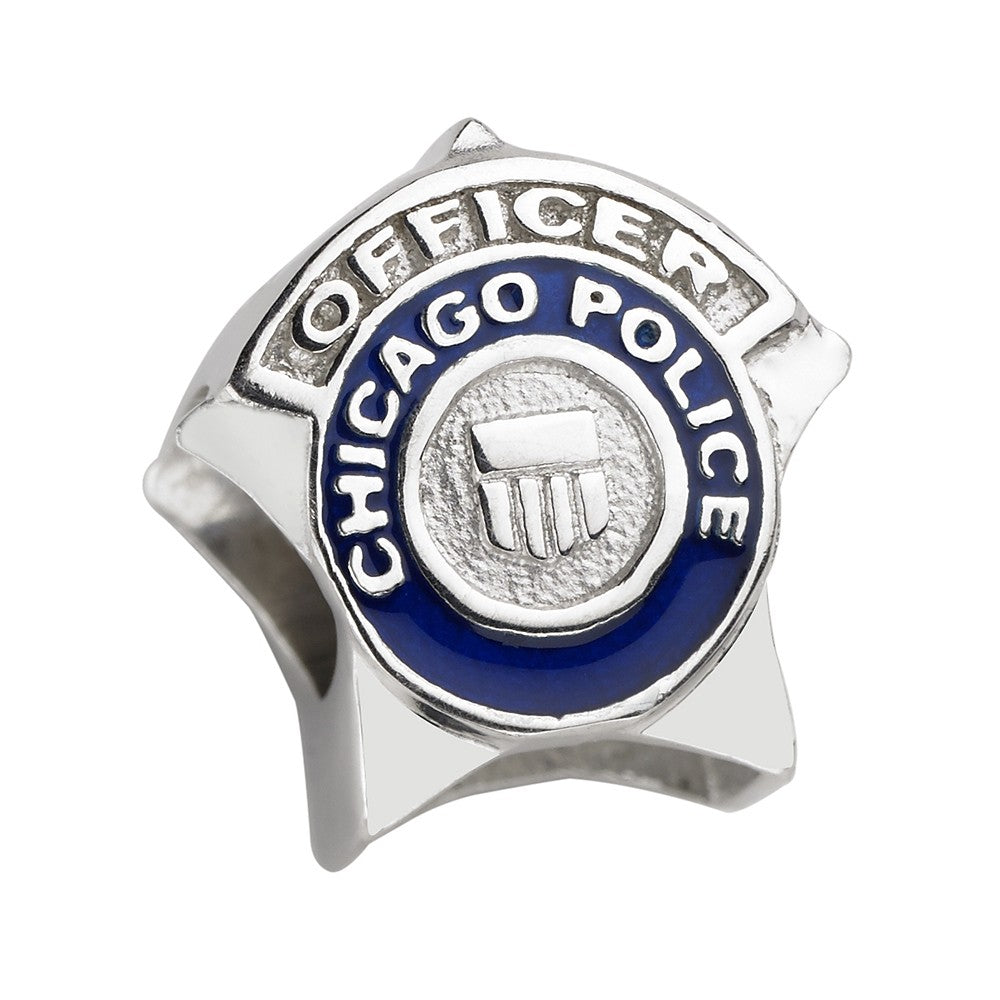 Chicago Police Charm – Sterling Silver – Fits Pandora, Chamilia & Trollbeads Bracelets
