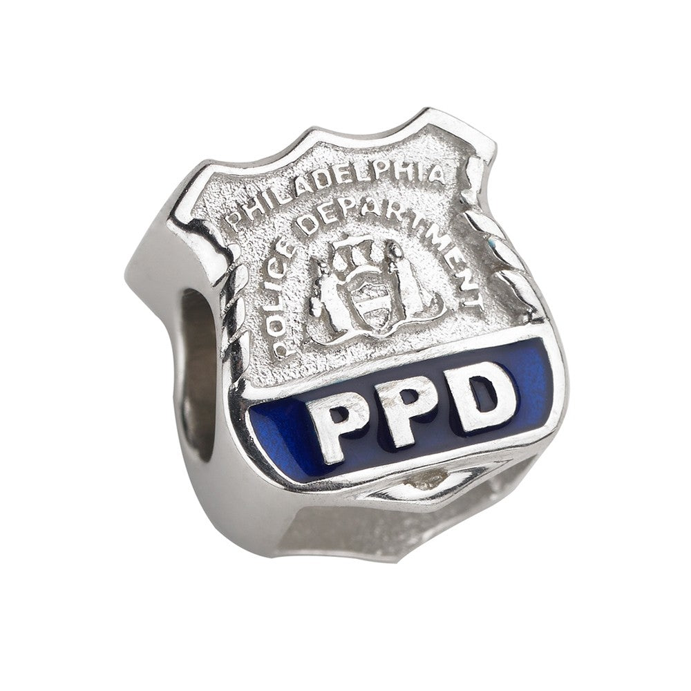 Philadelphia Police Charm – Sterling Silver – Fits Pandora, Chamilia & Trollbeads Bracelets