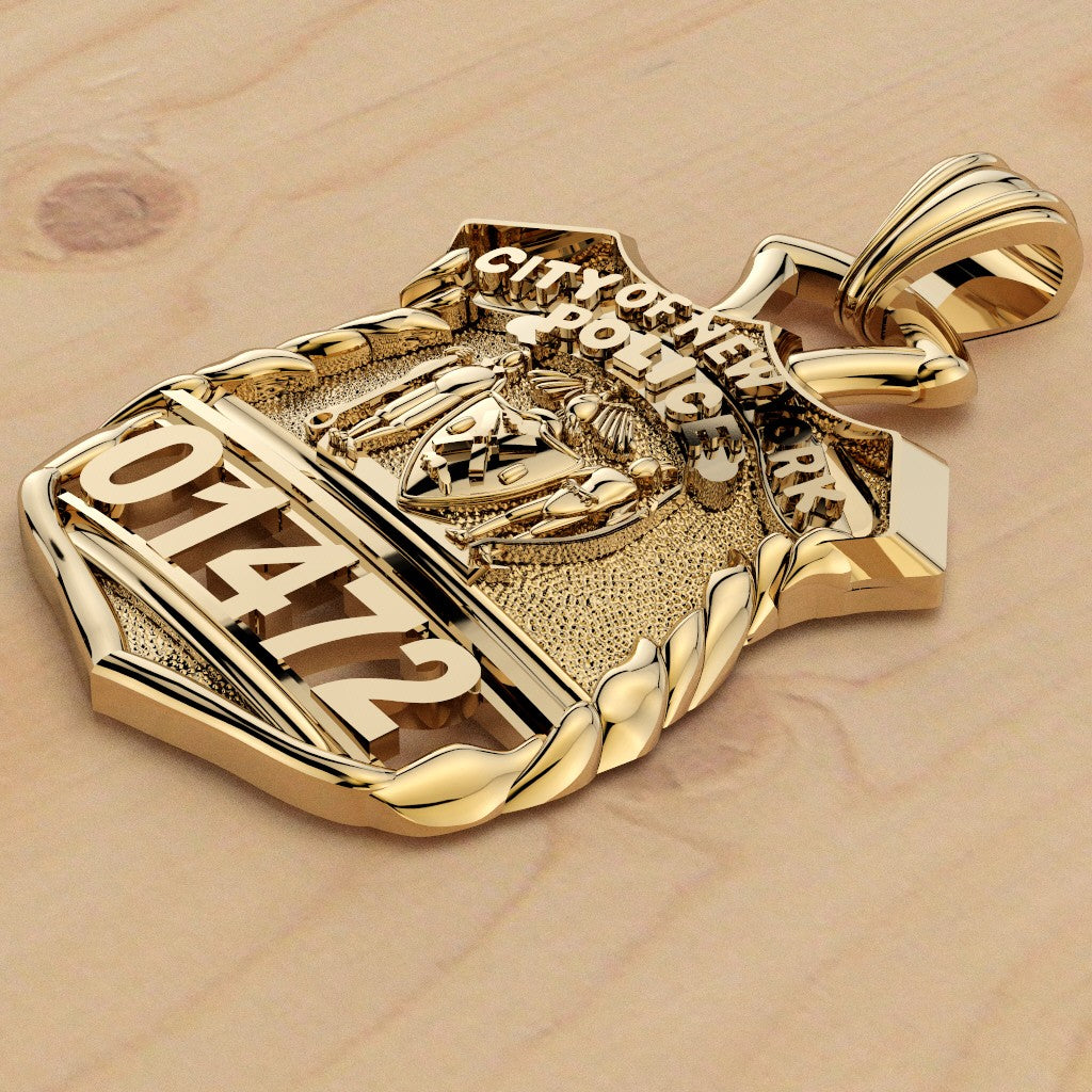 NYPD Police Officer Pendant – Penny Size