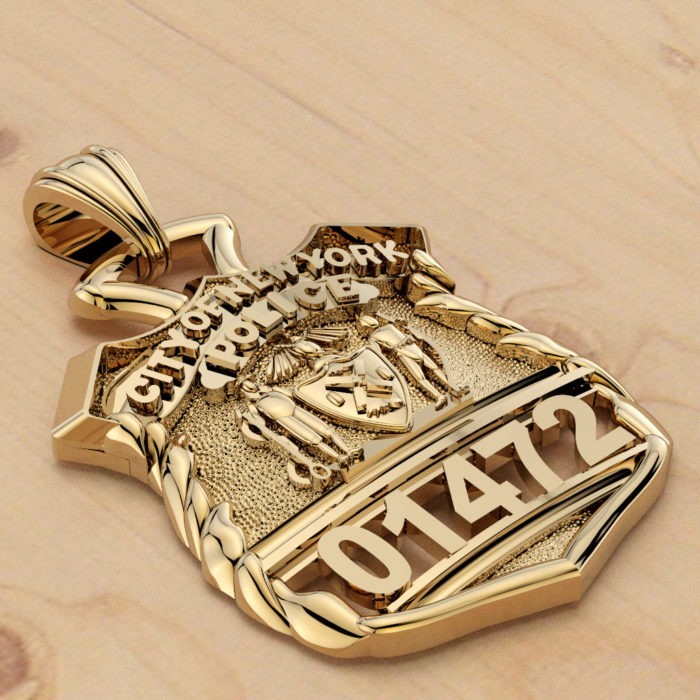 NYPD Police Officer Pendant – Penny Size