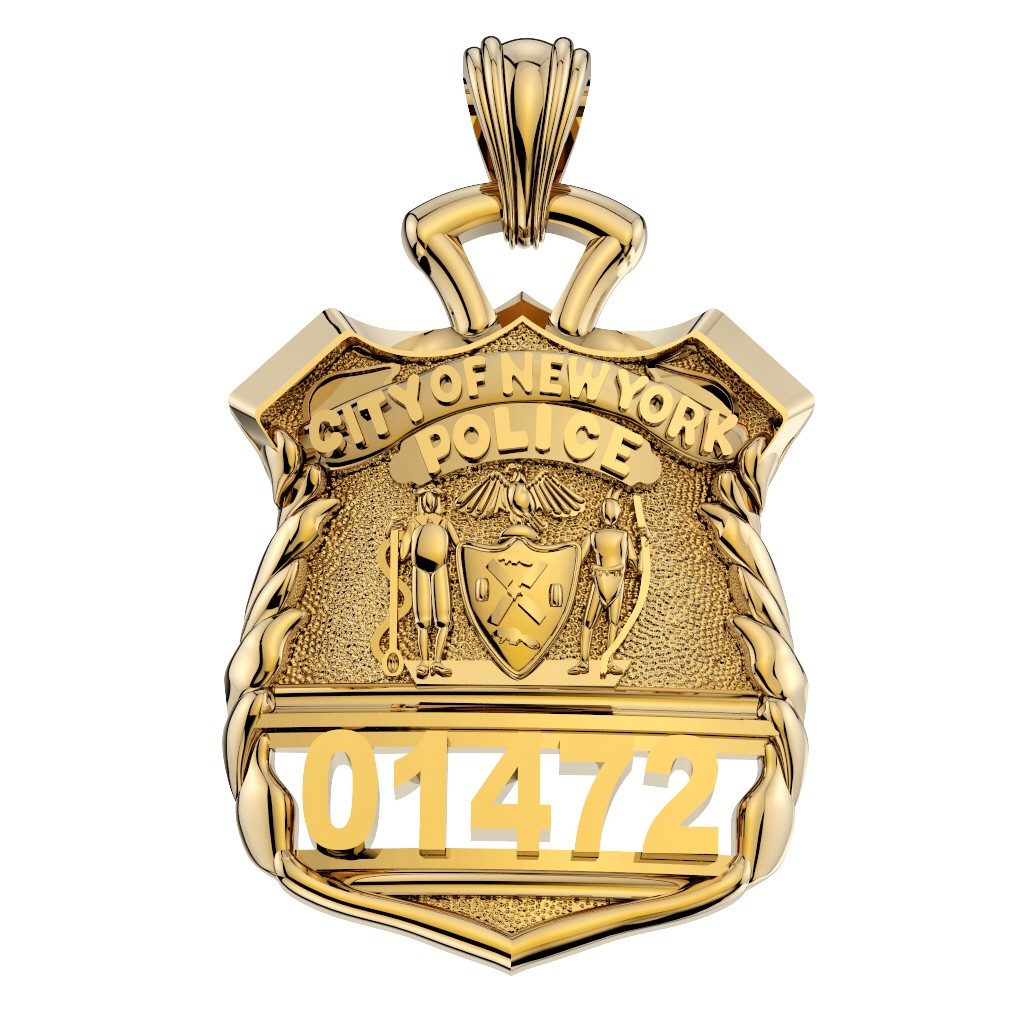 NYPD Police Officer Pendant – Penny Size