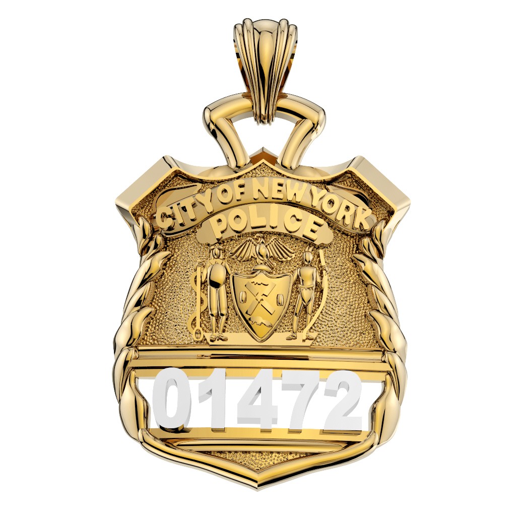 NYPD Police Officer Pendant – Penny Size