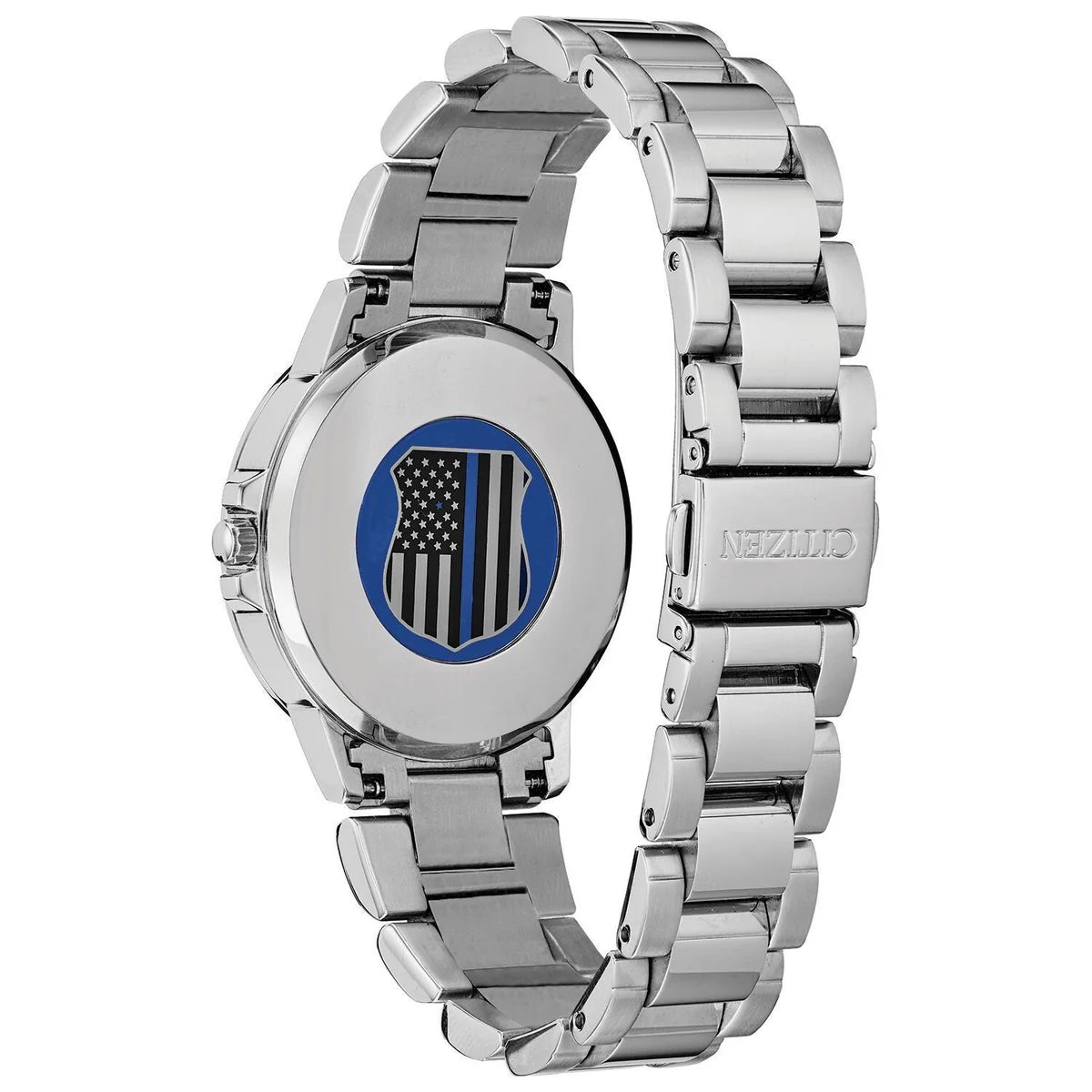 Citizen Ladies Thin Blue Line™ Silhouette Crystal Multifunction Watch – Eco-Drive Stainless Steel FD2041-54E