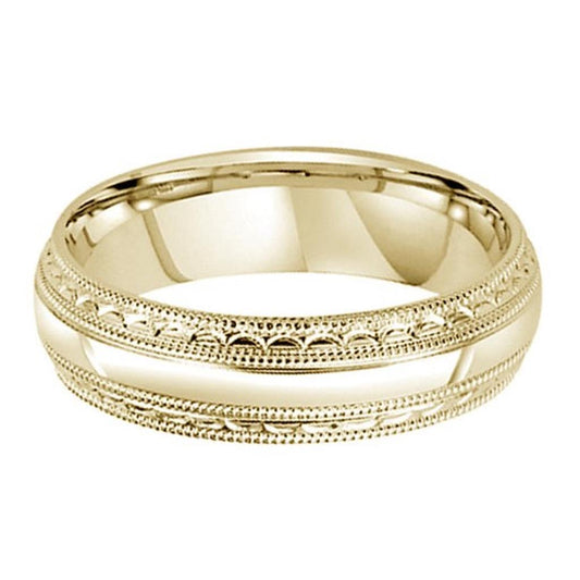 Gold Wedding Bands  -  Men'