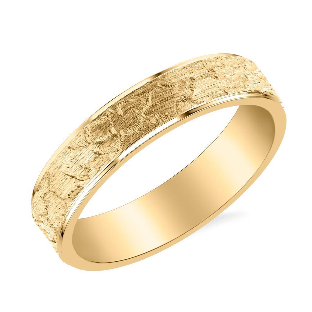 Gold Wedding Bands  -  Men'