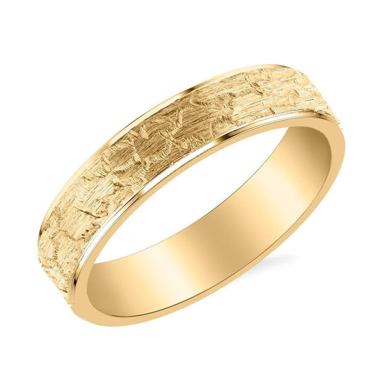 Gold Wedding Bands  -  Men'