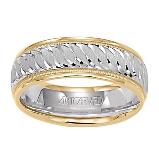 Gold Wedding Bands  -  Men'