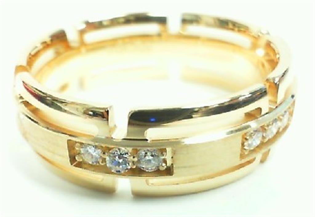 Diamond Wedding Bands  -  Men'