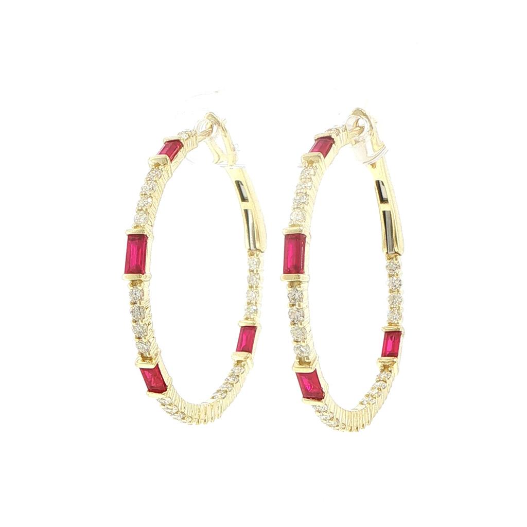 Colored Stone Earring