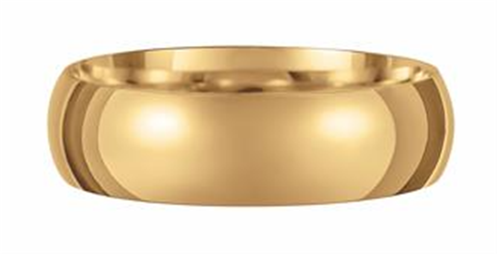 Gold Wedding Bands  -  Men'