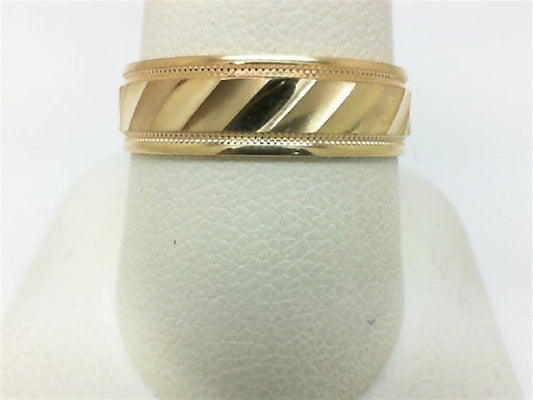 Gold Wedding Bands  -  Men'