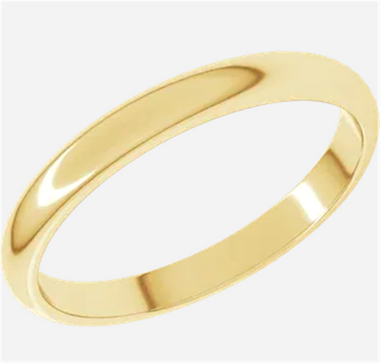 Gold Wedding Bands  -  Women'