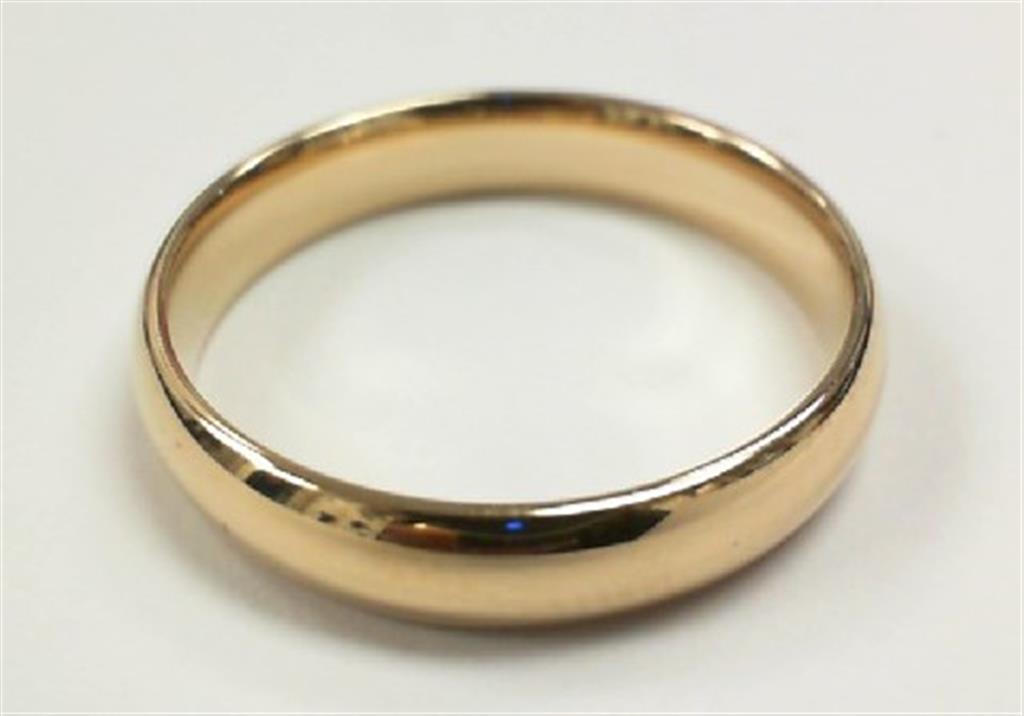 Gold Wedding Bands  -  Men'