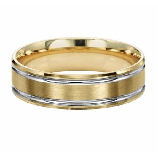 Gold Wedding Bands  -  Men'