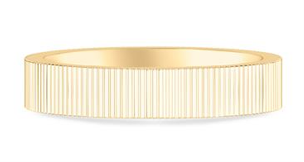 Gold Wedding Bands  -  Women'