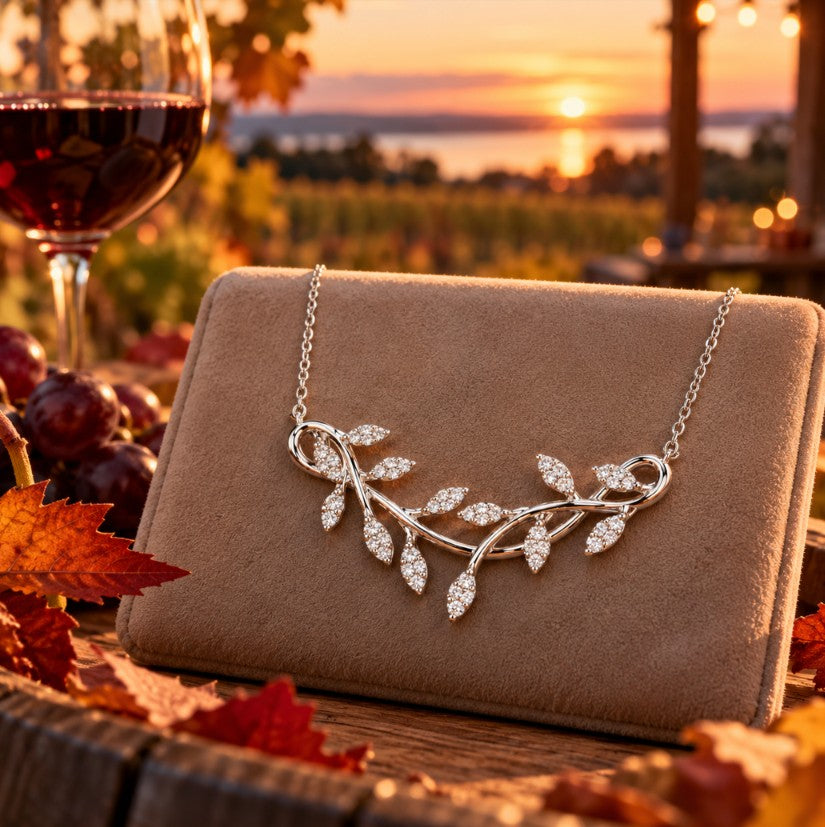 14K White Gold Diamond Collar Necklace